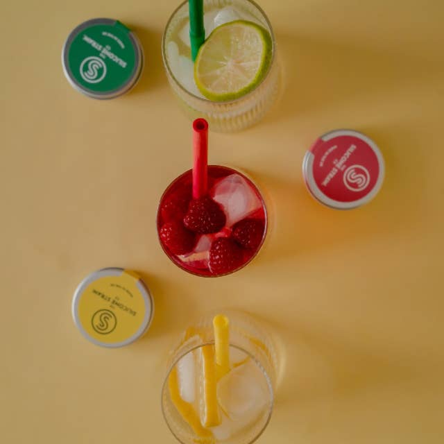 The Silicone Straw Company - Wholesale Drinking Straw - Silicone Straw in a Travel Tin - BEST SELLER11