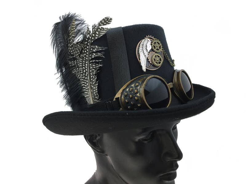 KBW Global Corp. - Wholesale Hat Accessory - Women's - Gear Chain Steampunk Top Hat0