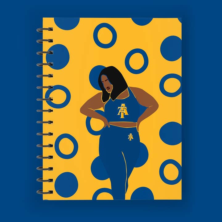 Journal en spirale de l'université A& T de Caroline du Nord pour la vente par OFC Tees & Gifts