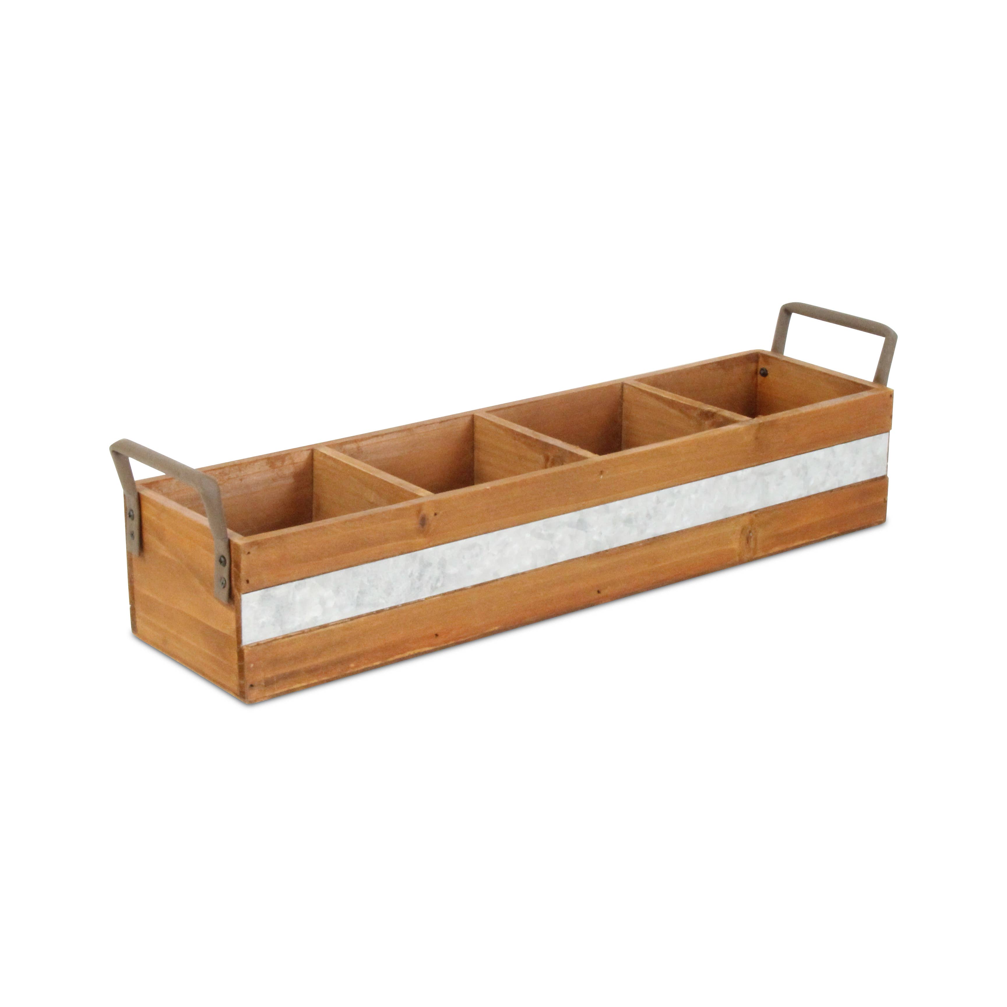 Cheungs Home Decor - Wholesale Desk Organizer - Reid Wooden Storage Caddy - Brown