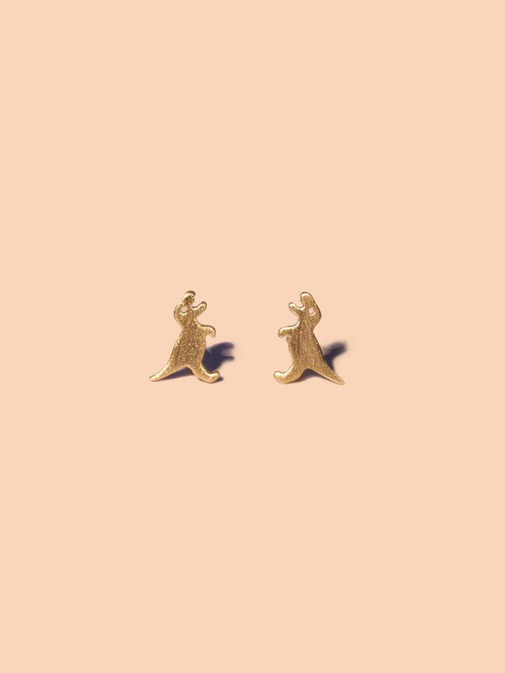 T Rex Studs - 18K Gold Plated for wholesale by Peter and June