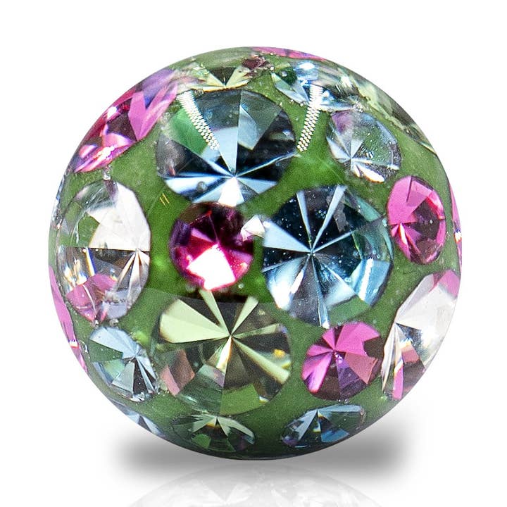 Sfera epossidica con cristalli (1,6 mm x 6,0 mm) per la vendita all'ingrosso da parte di Bodywings