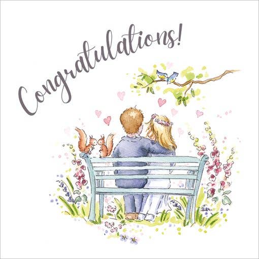 Wedding Bench Greeting Card for wholesale by Lilac Tree Designs