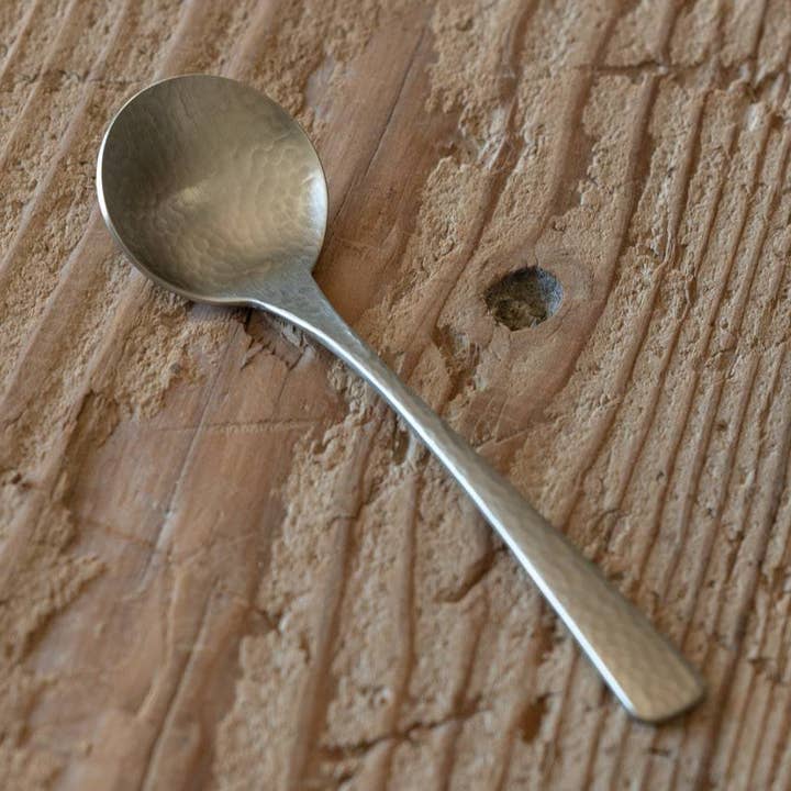 Japanese hammer eyes pattern cutlery sugar spoon for wholesale by Yamani