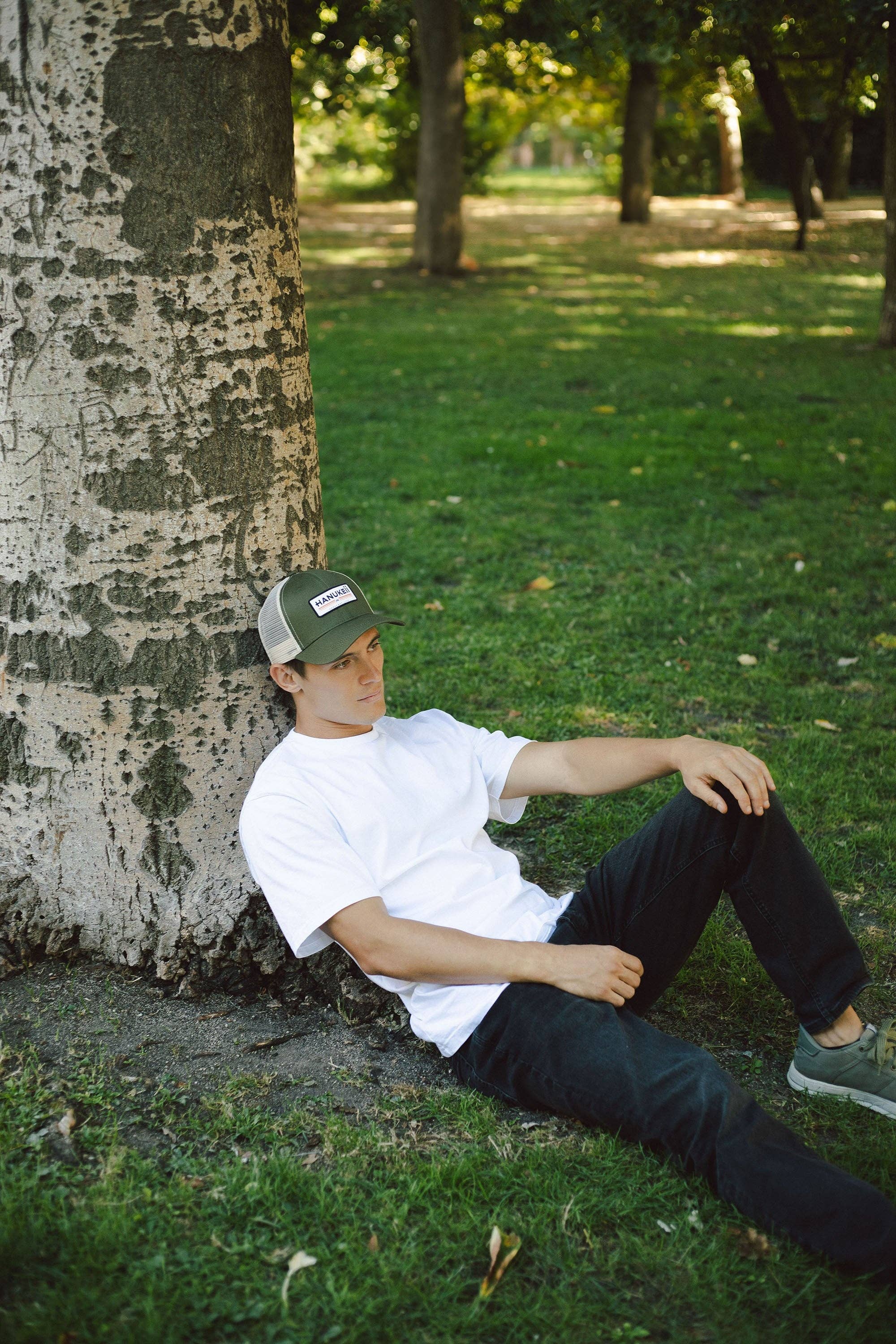 Indicom Brands - Wholesale Trucker Hat - Unisex - Barefoot Green / Beige7