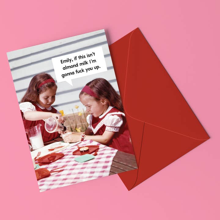 Central 23 Cards – wholesale Birthday card – IF THIS ISN’T ALMOND MILK Funny Birthday Card for Her1