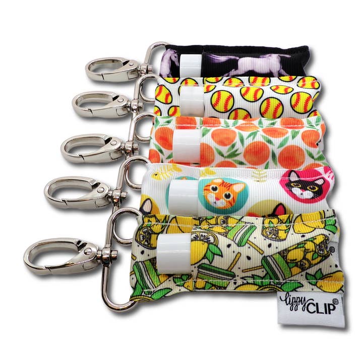 LippyClip Lip Balm Holder - Wholesale Lip Balm Case/Holder - Softball LippyClip® Lip Balm Holder for Chapstick