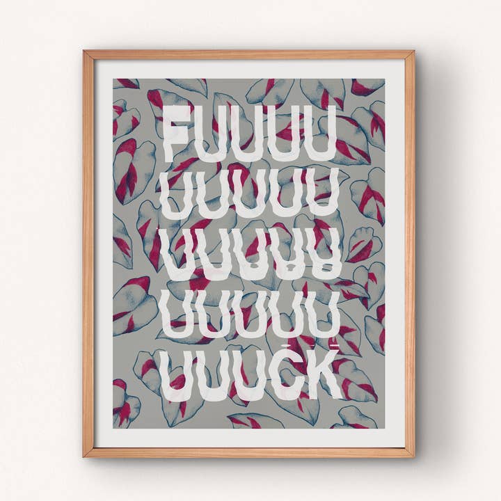 Fuuuuuuuuck Druck für den Großhandel von Lauren Denitzio Art & Illustration