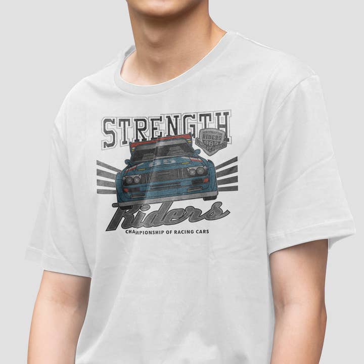 Camiseta Strength Riders Racing Cars para venta al por mayor de Emogifts