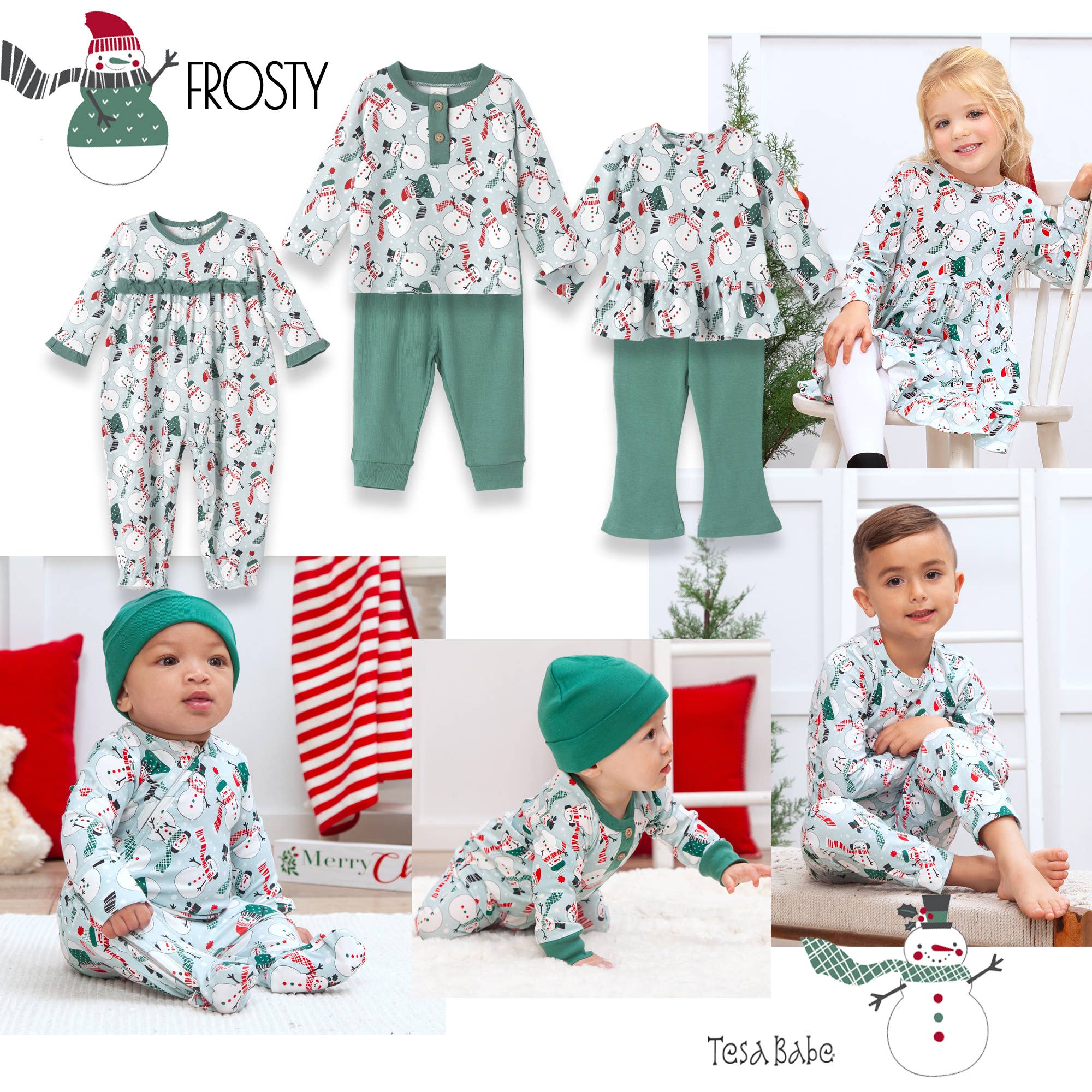 Tesa Babe - Wholesale Jurk - Kinderen - Bamboo Twirl-kerstjurk voor meisjes1