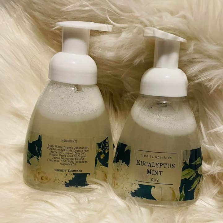 Sabonete espumante para as mãos por atacado de Trenity sparkles
