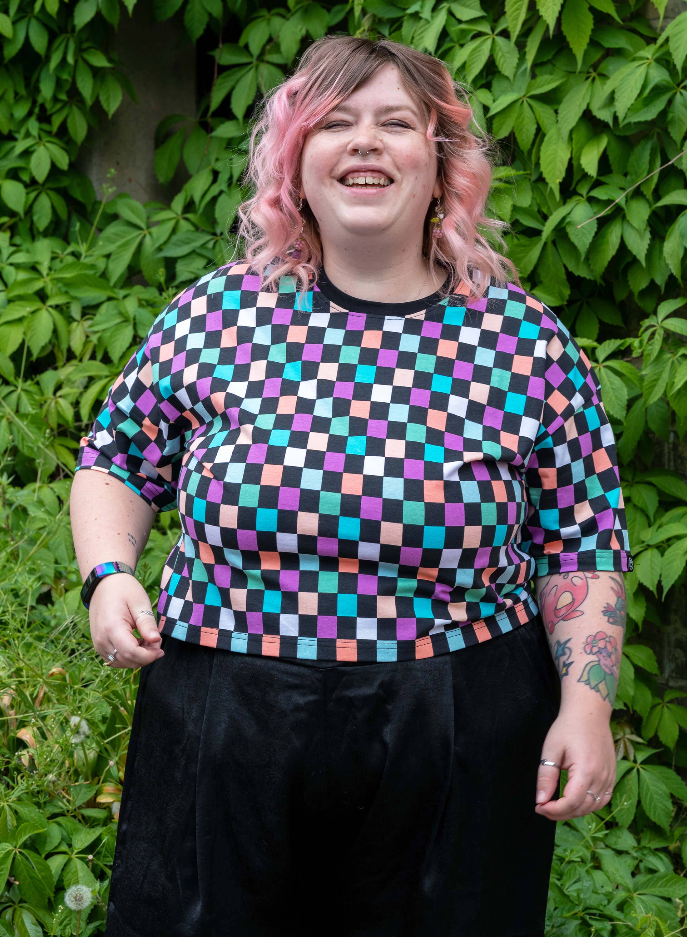 Rebel Romance - Vente T-shirt – femme - T-shirt ample à carreaux Rebel Romance9