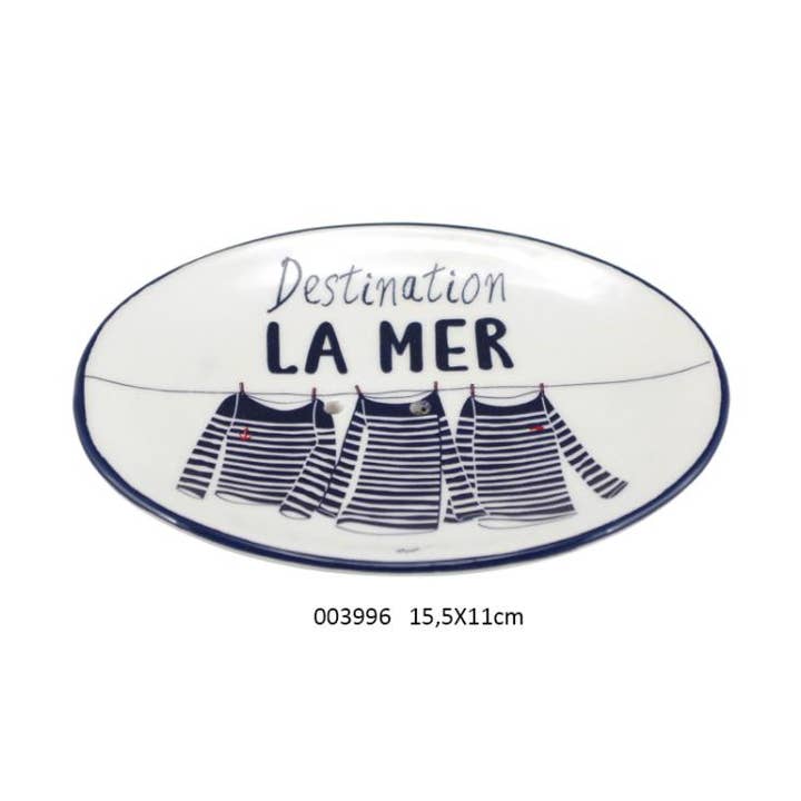 Porte Savon 'Destination La Mer' 15,5 X 11 cm pour la vente par Faye