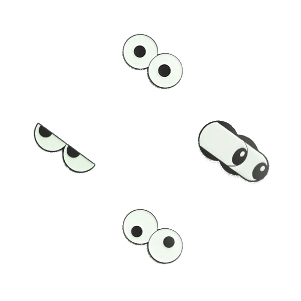 Eufolia - Wholesale Magnet - Glow Eyes 4-pack - 🌱 Plant Magnet 🧲5