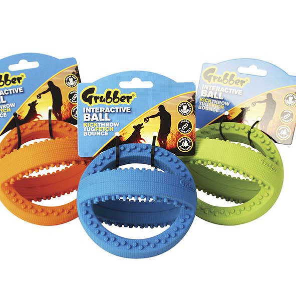 Grubber Interactive Football - Mini-pakke med 3 for engroshandel hos Happy Pet Products Ltd