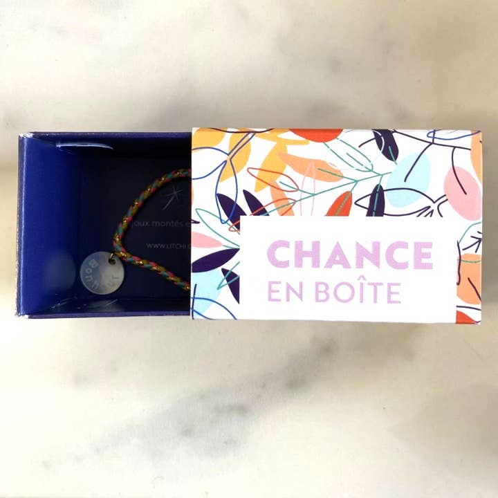 LITCHI - Wholesale Charm/Dangle Bracelet - Fluo Cord Bracelet HAPPINESS2