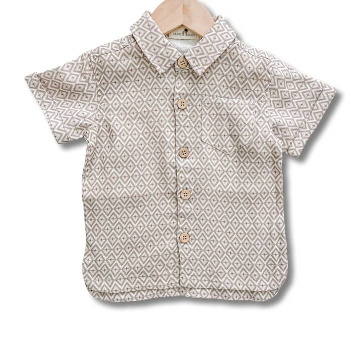 Scotty Button Up | Diamond Boho | Lino para venta al por mayor de Sadie Scott