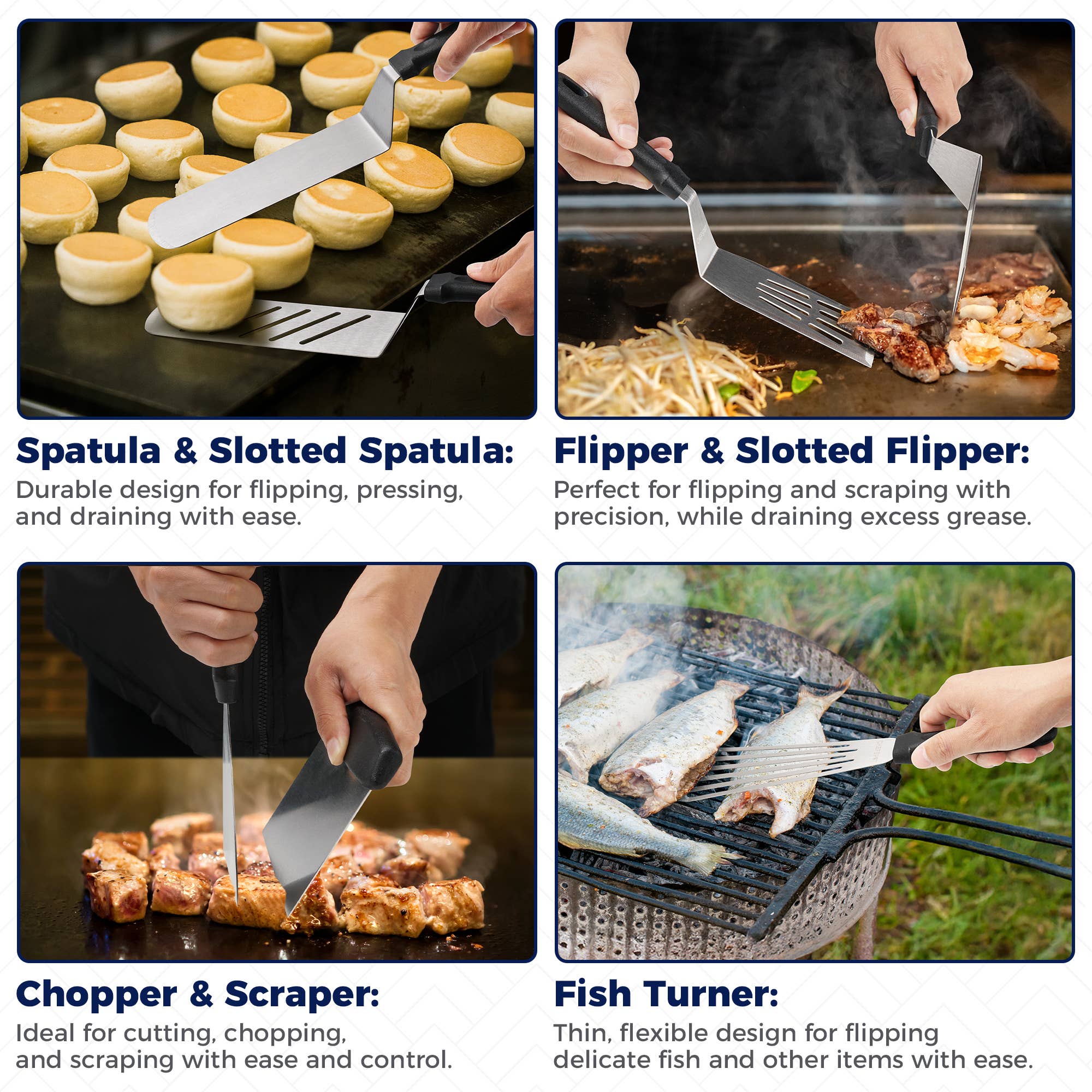 Primo Brands Group - Vente Ustensile/gadget de cuisine - CHEFSPOT kit de 36 accessoires pour plancha compatible Blackstone3