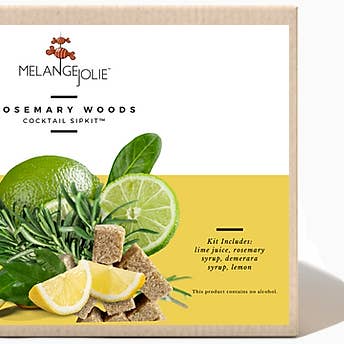 Kit sorso cocktail Mélange Jolie Rosemary Woods (confezione da sei) per la vendita all'ingrosso da parte di Melange Jolie Cocktail SipKits