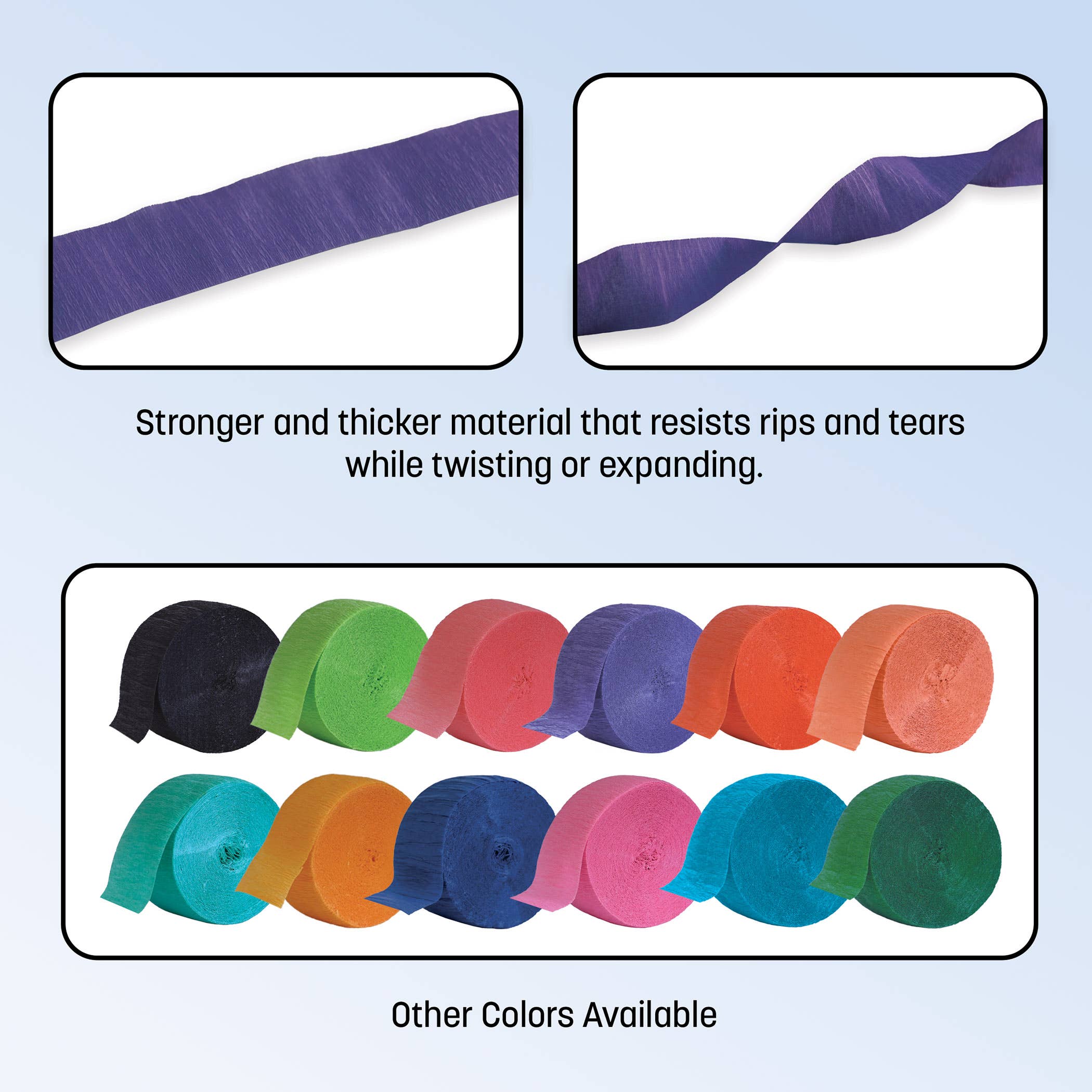 Beistle - Wholesale Bunting/Garland - Purple Festive Crepe Streamer, 1¾" x 81'4