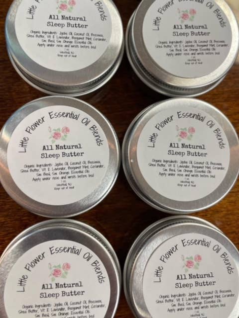 All Natural Sleep Butter for wholesale by Little Flower Essential Oil Blends