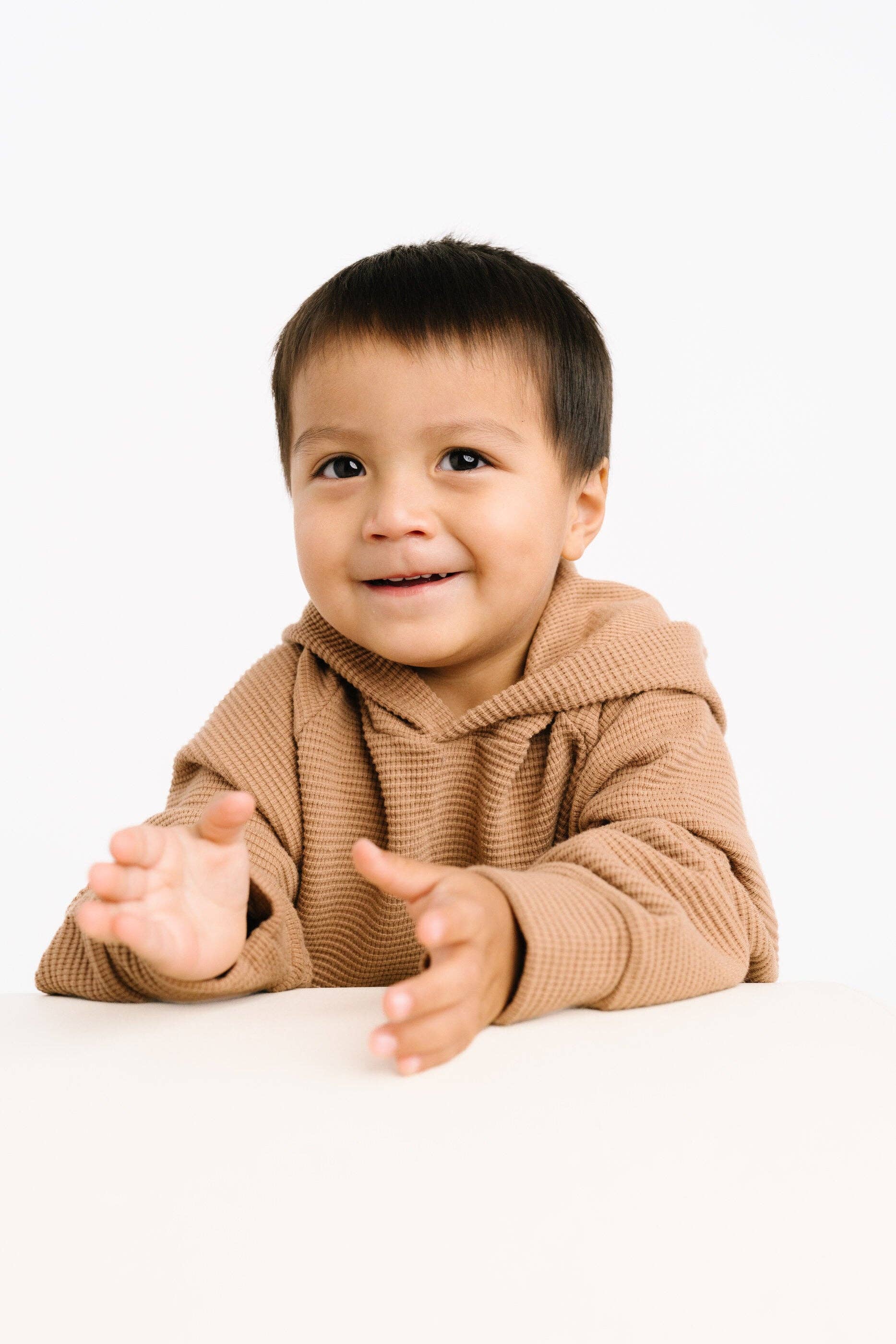 Little One Shop - Wholesale Top & Pant Set - Kids - Toasted Almond Waffle Cargo Set3