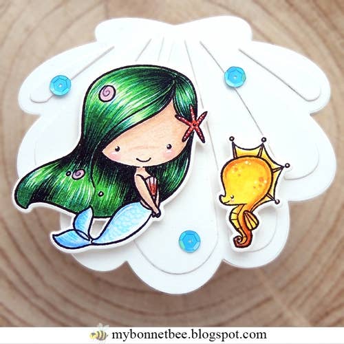 Impronte D'Autore - Wholesale Rubber/Decorative Stamp - Mermaid Vibes Clear Polymer Stamps5