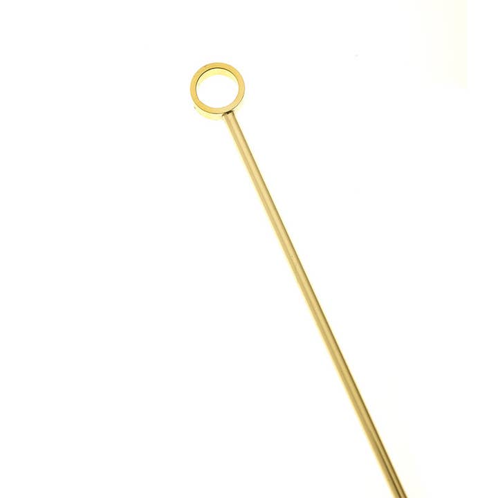 Barfly Mixology Gear & Mercer Culinary - Wholesale Cocktail Pick - Barfly Cocktail Picks, Circle, Gold Plated, Set 12