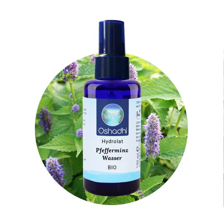 Pfefferminzwasser EU-bio für den Großhandel von Oshadhi