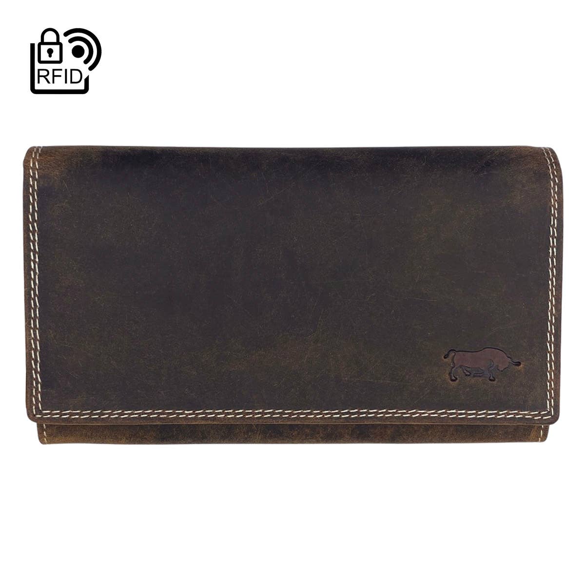 Arrigo - Wholesale Wallet - Women's - Large Buffalo Leather Wallet with Flap - 3 Colours - Arrigo21