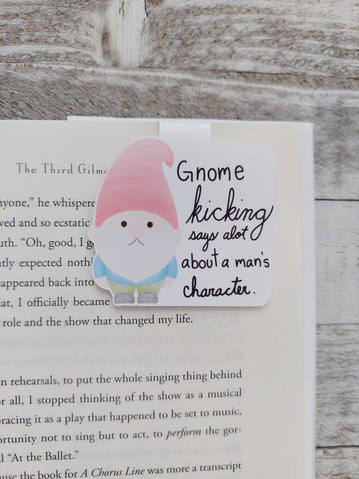 Kabouter Schoppende Magnetische Boekenlegger - Gilmore Girls Boekenlegger voor wholesale door StoryKnits