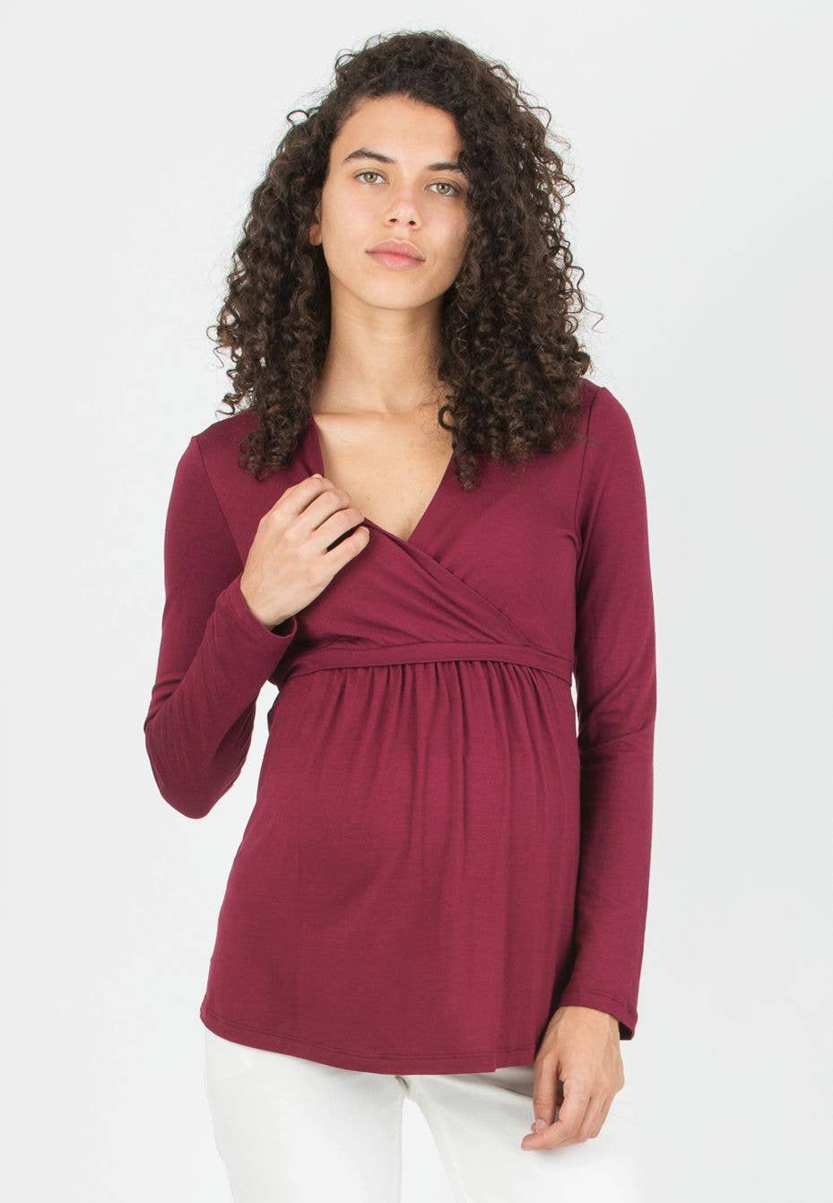 ATTESA Maternity  by Vittorio Martinelli srl - Wholesale Nursing Top - Maternity - MARGHERITA M/L - Maternity & Nursing Jersey T-Shirt3