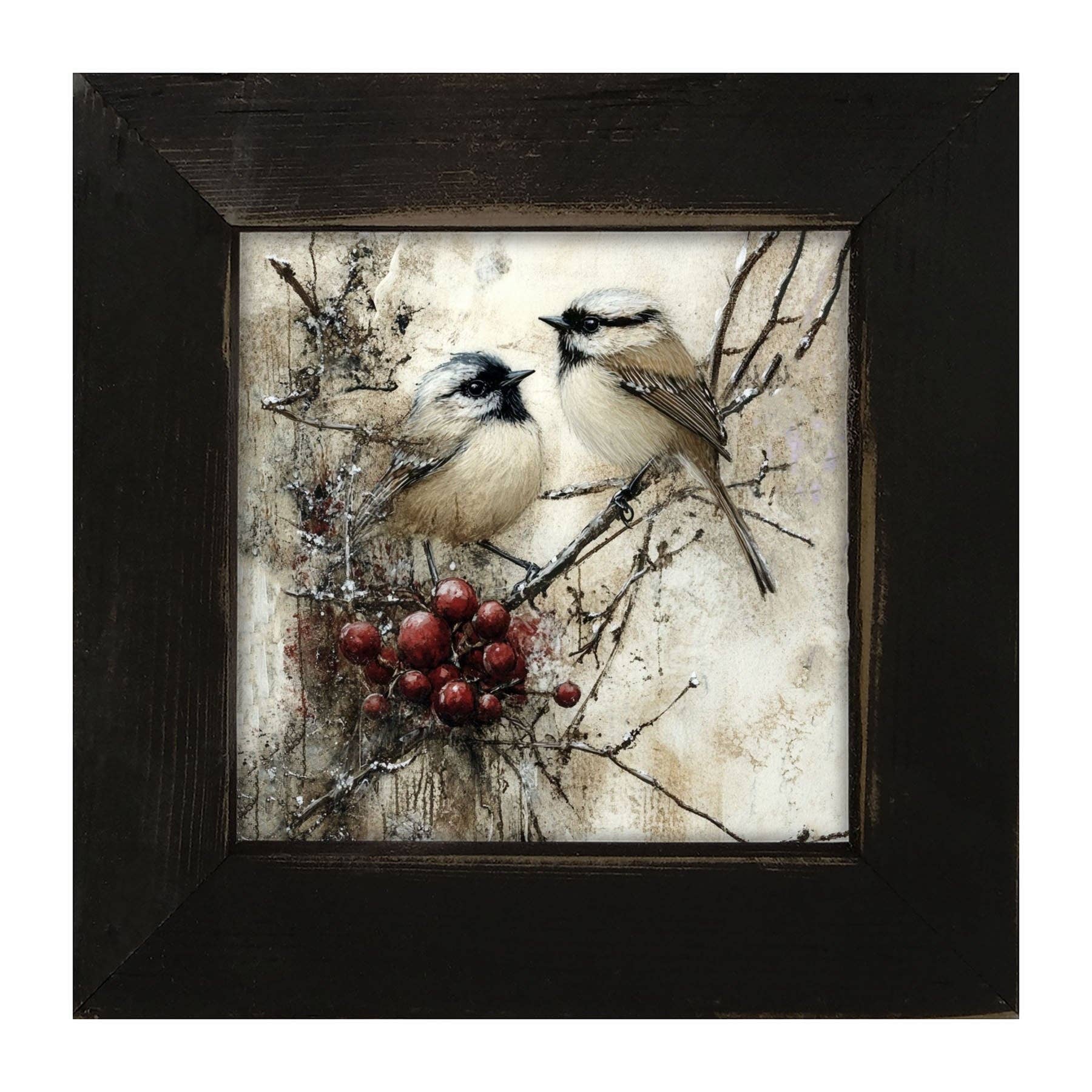 ginger blue - Wholesale Art Print - Two Birds with Berries3