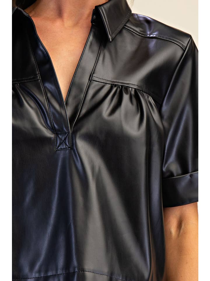 Glam - Wholesale Blouse - Women's - Short-Sleeve Swing Top1