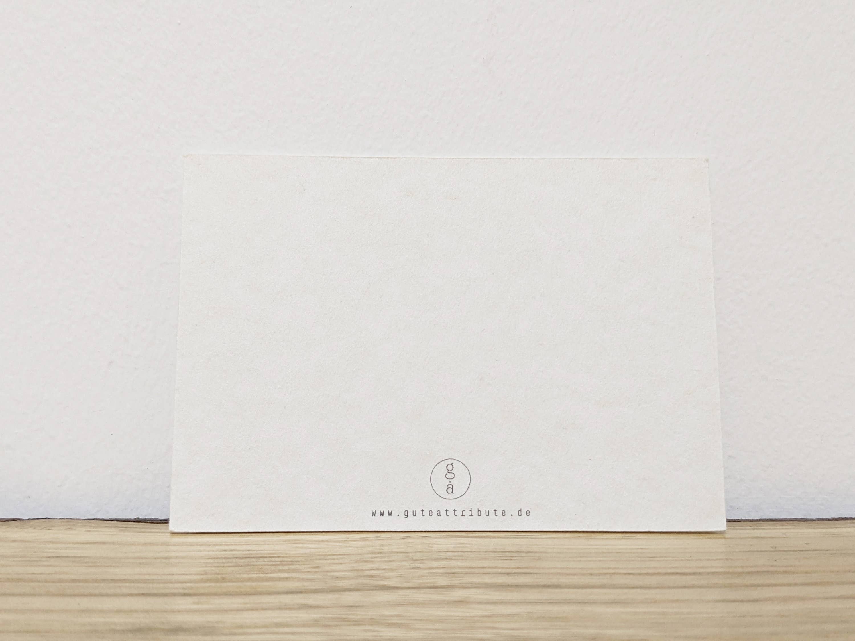 gute.attribute – Engroshandel Postkort – Mini Din A7 postkort „Jeg elsker dig meget“ - med hjerte på1