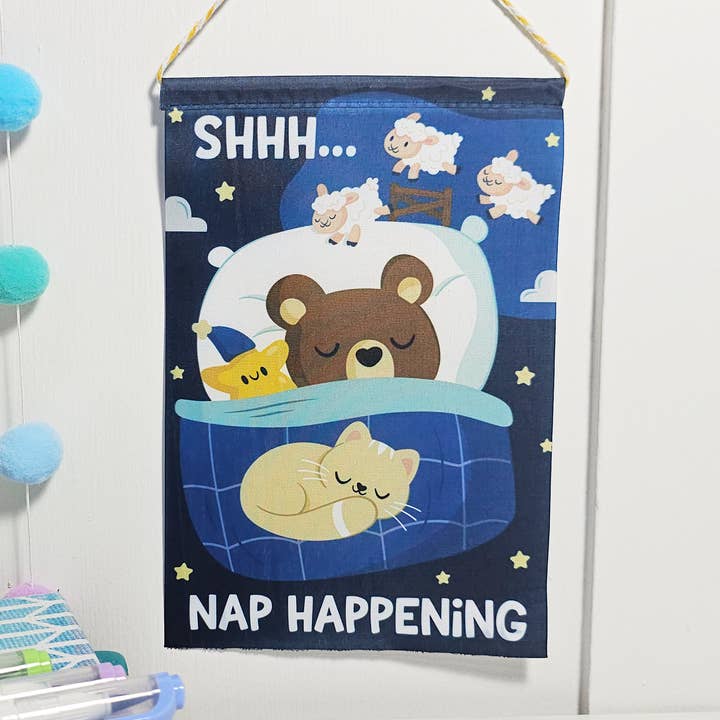 Shh Napping Mini Banner for wholesale by FunUsual Suspects