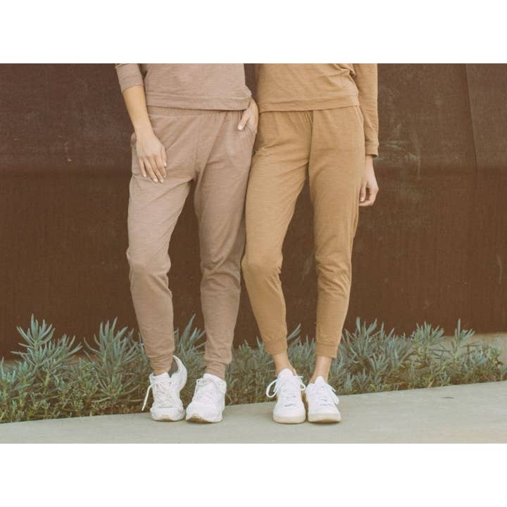 Tegan Cotton Jogger Pant - Cocoa for wholesale by Lezat