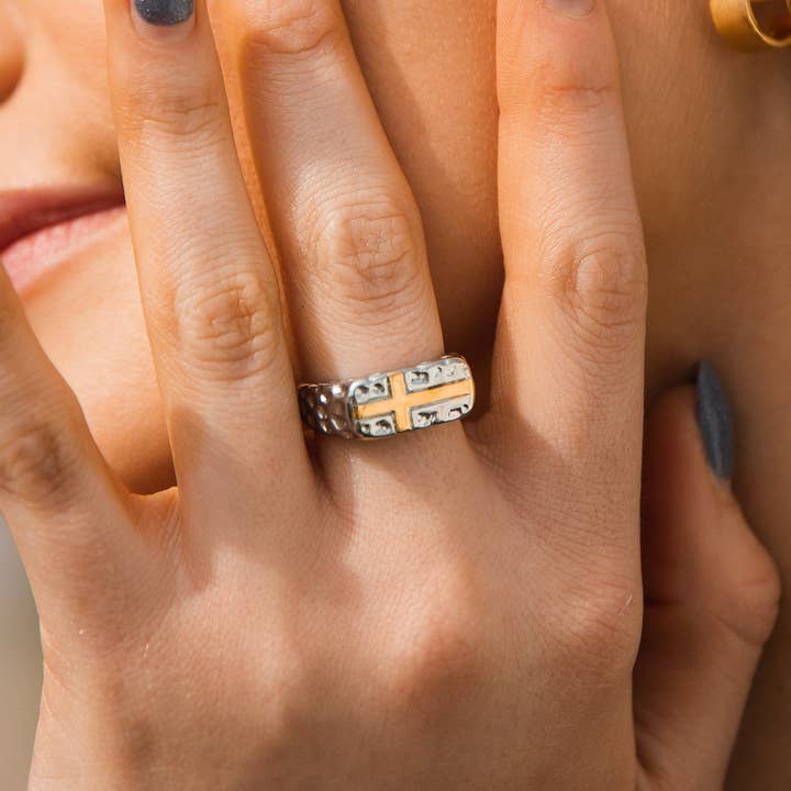 In God We Must - Wholesale Band/Stacked Ring - The Cross Ring2