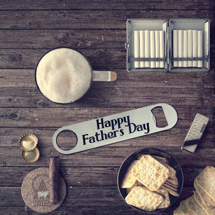 Happy Father's Day Bottle Opener | Father's Day Gift | Custom Gift For Fathers | Dad Gift | Best Dad Ever | Gift From Wife for wholesale by Personal Mementos