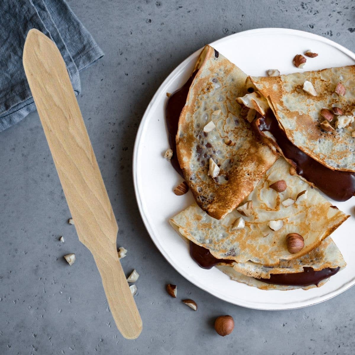 Zenker - Vente Assortiment d'ustensiles de cuisine - Ensemble de 2 ustensiles en bois pour crêpes Fackelmann Wood Edition6