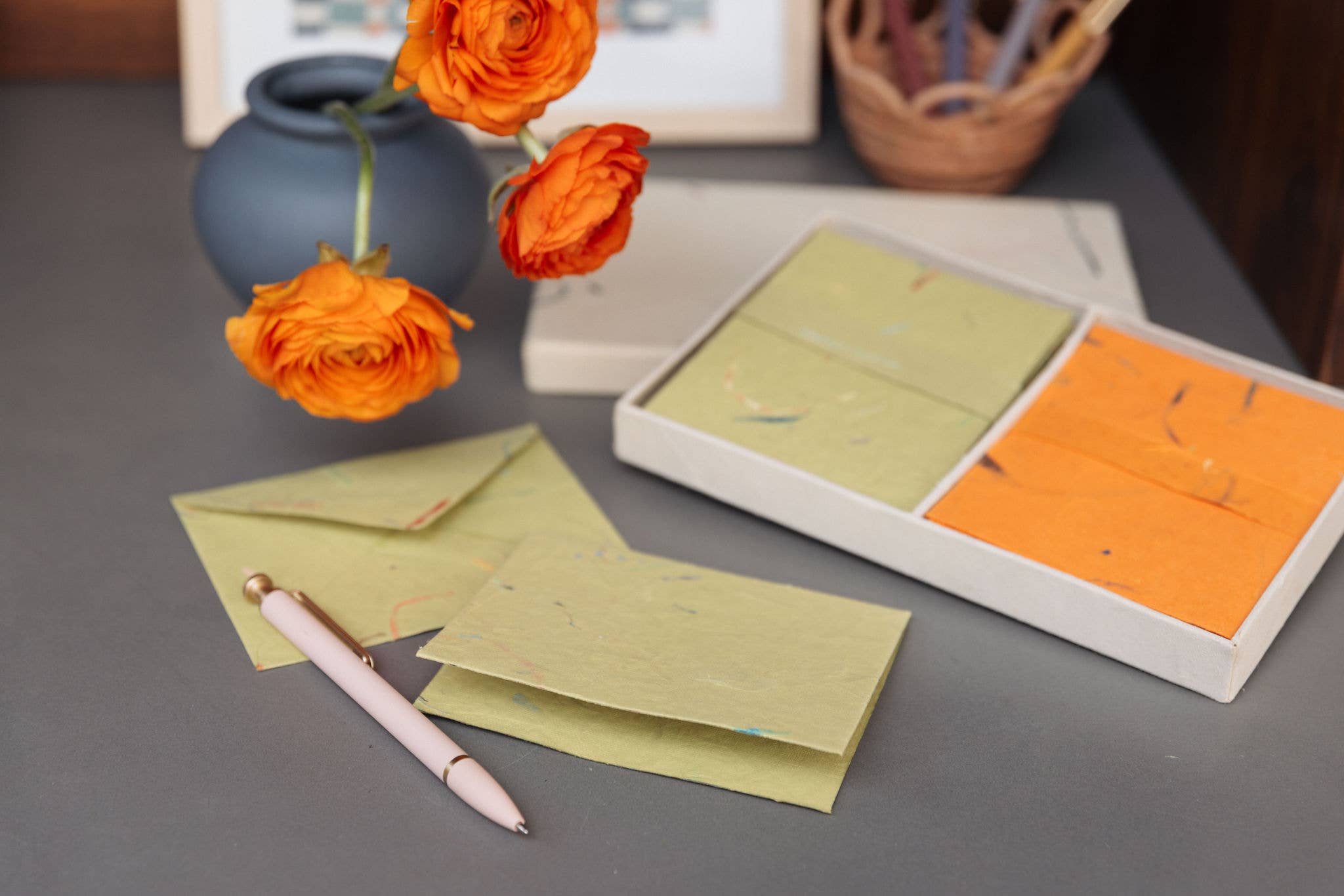 Sustainable Threads - Wholesale Stationery/Notecard Set - Notecards | Recycled Cotton | Different Strokes (set of 16)1