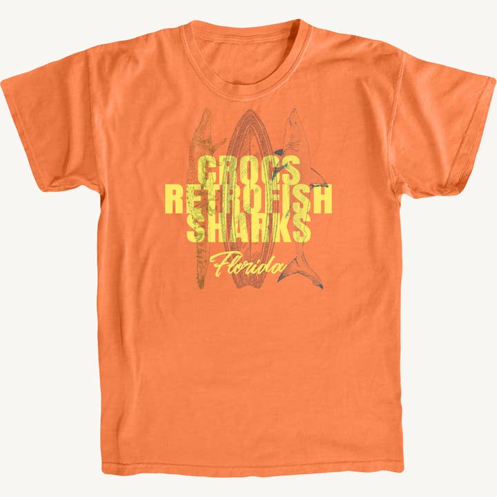 T-shirt premium Shark and Gator Surf pour la vente par Salt Water Colours