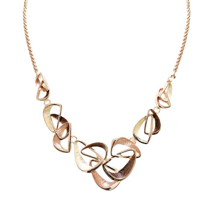 AMORINO SRL - Vendita all'ingrosso Girocollo/collier - COLLANA TRIANGOLI IRREGOLARI SMALTATI - SW2411A8195