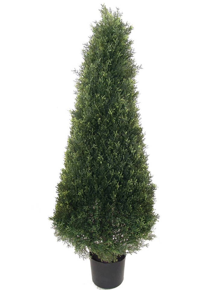 Topiaria classica a cono di cedro da 52" - Finta resistente ai raggi UV per la vendita all'ingrosso da parte di Larksilk