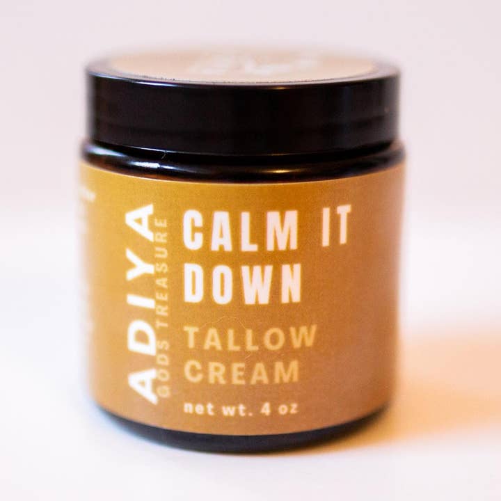 Tallow Calm It Down - Gesichts- und Körpercreme mit Rindertalg für den Großhandel von Adiya God's Treasure Beef Tallow & Teas