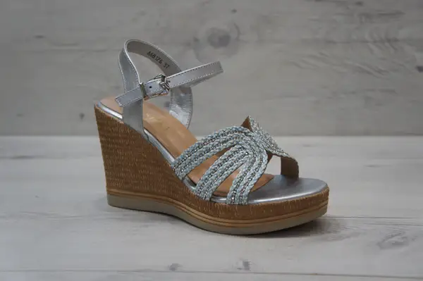 Top Staka - Wholesale Wedges - Women's - A68176Women's Summer Sparkling Wedge Cushion Platform Sandal11