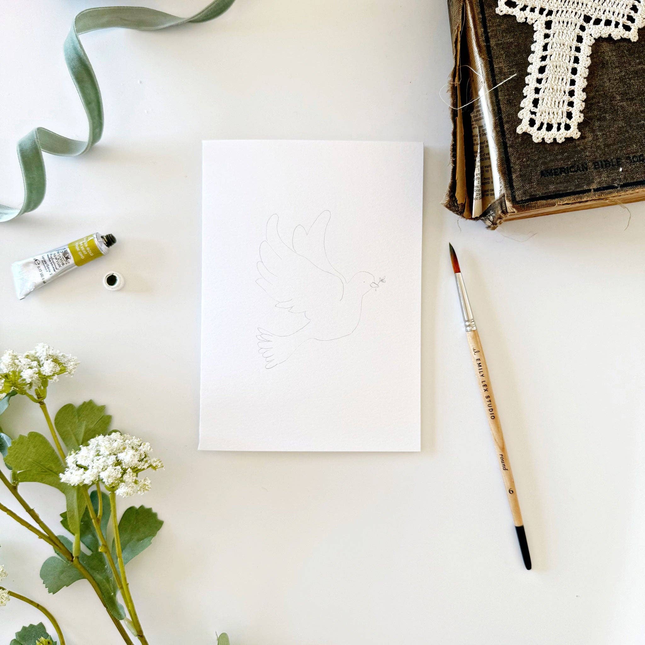 emily lex studio - Wholesale Stationery/Notecard Set - he is risen paintable watercolor notecard set5