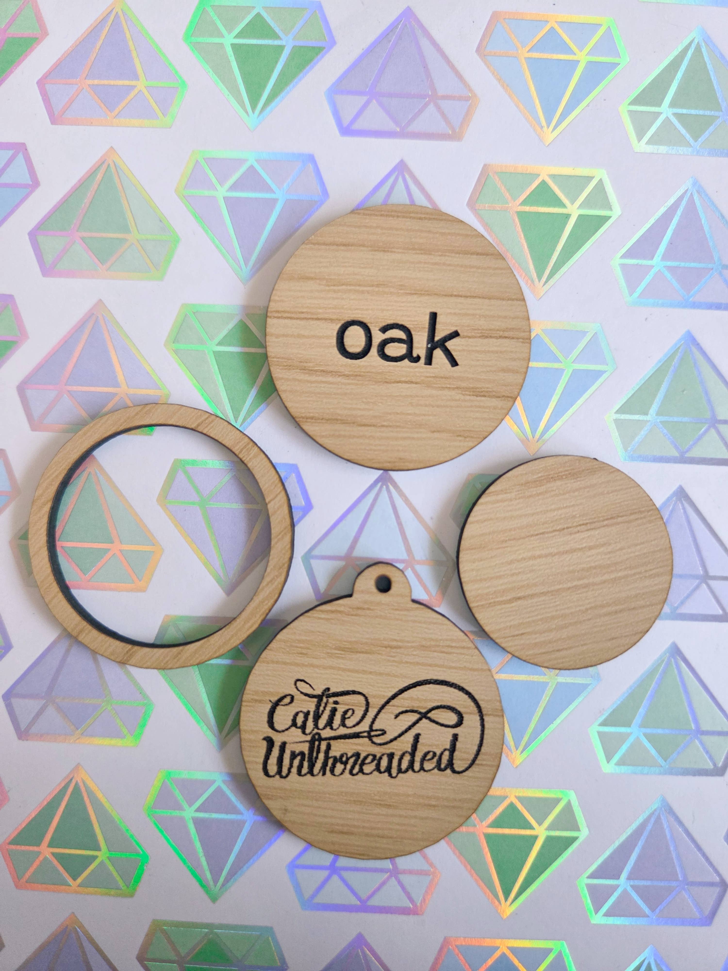 Catie Unthreaded - Wholesale DIY Craft Kit - DIY Mini Hoop Kits in Oak2