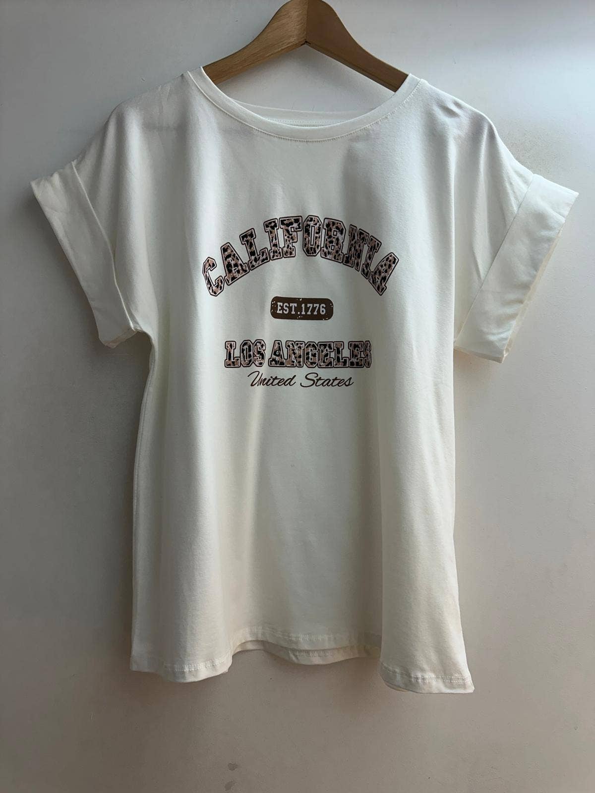 White 17039 Printed T-shirt for wholesale on Faire0