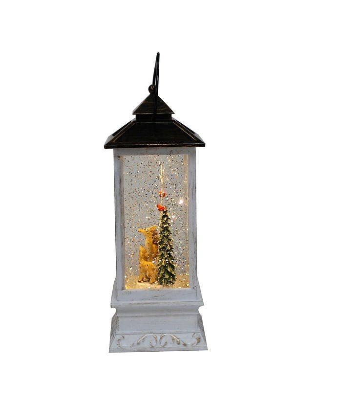 Kurt S. Adler, Inc. - Wholesale Christmas decoration - 10"B/O LED DEER/TREE MSC LANTERN SPINNER2
